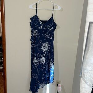 Banana republic blue floral dress